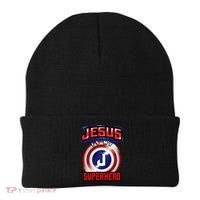 Jesus Is My Superhero Cute Powerful Christian Gift Beanie thumb 0
