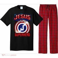 Jesus Is My Superhero Cute Powerful Christian Gift Pajama Set thumb 0