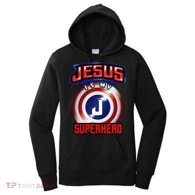 Jesus Is My Superhero Cute Powerful Christian Gift Women's Hoodie