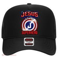 Jesus Is My Superhero Cute Powerful Christian Gift Hat thumb 0