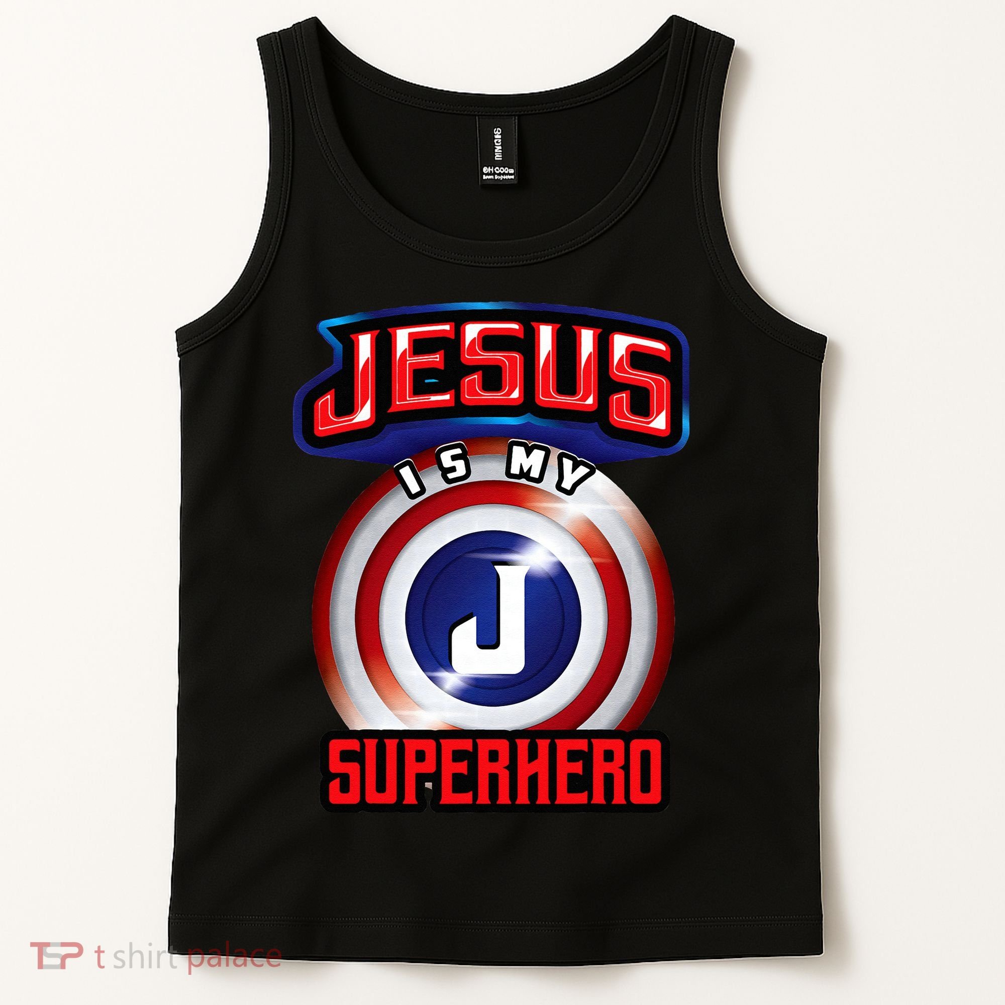 Jesus Is My Superhero Cute Powerful Christian Gift Tank Top