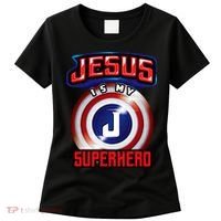 Jesus Is My Superhero Cute Powerful Christian Gift Women's T-Shirt thumb 0
