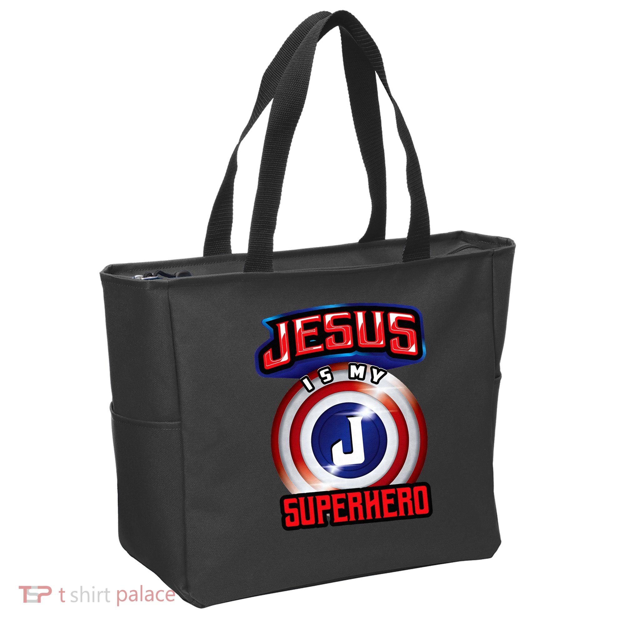 Jesus Is My Superhero Cute Powerful Christian Gift Tote Bag