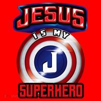 Jesus Is My Superhero Cute Powerful Christian Gift Santa Hat thumb 1
