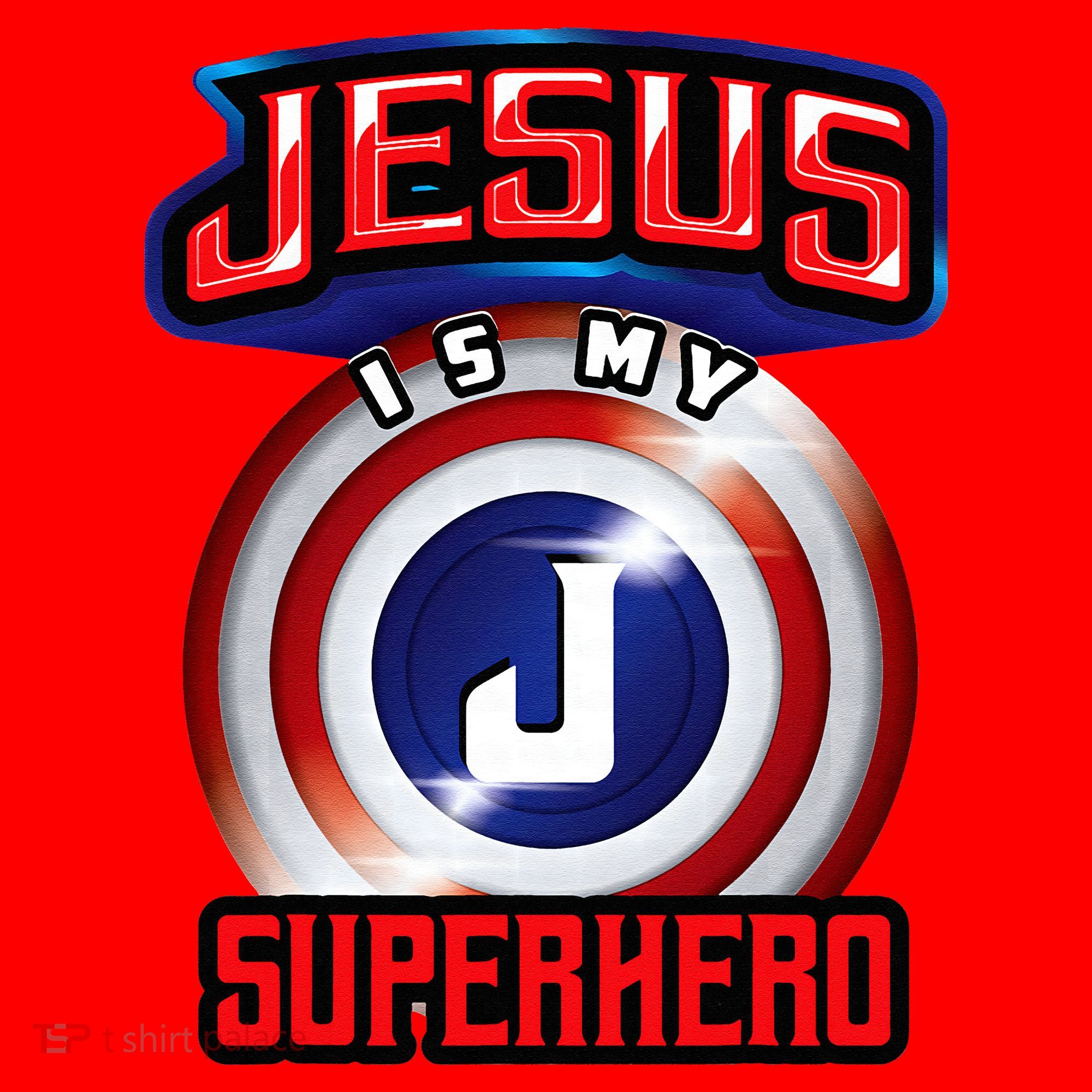 Jesus Is My Superhero Cute Powerful Christian Gift Santa Hat