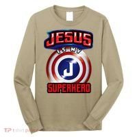Jesus Is My Superhero Cute Powerful Christian Gift Long Sleeve Shirt thumb 0