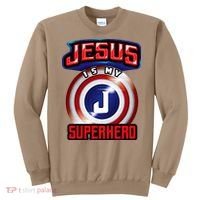 Jesus Is My Superhero Cute Powerful Christian Gift Sweatshirt thumb 0