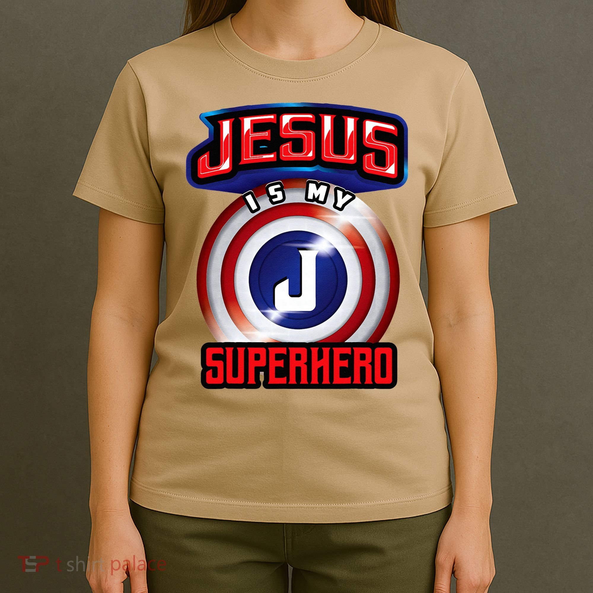 Jesus Is My Superhero Cute Powerful Christian Gift T-Shirt