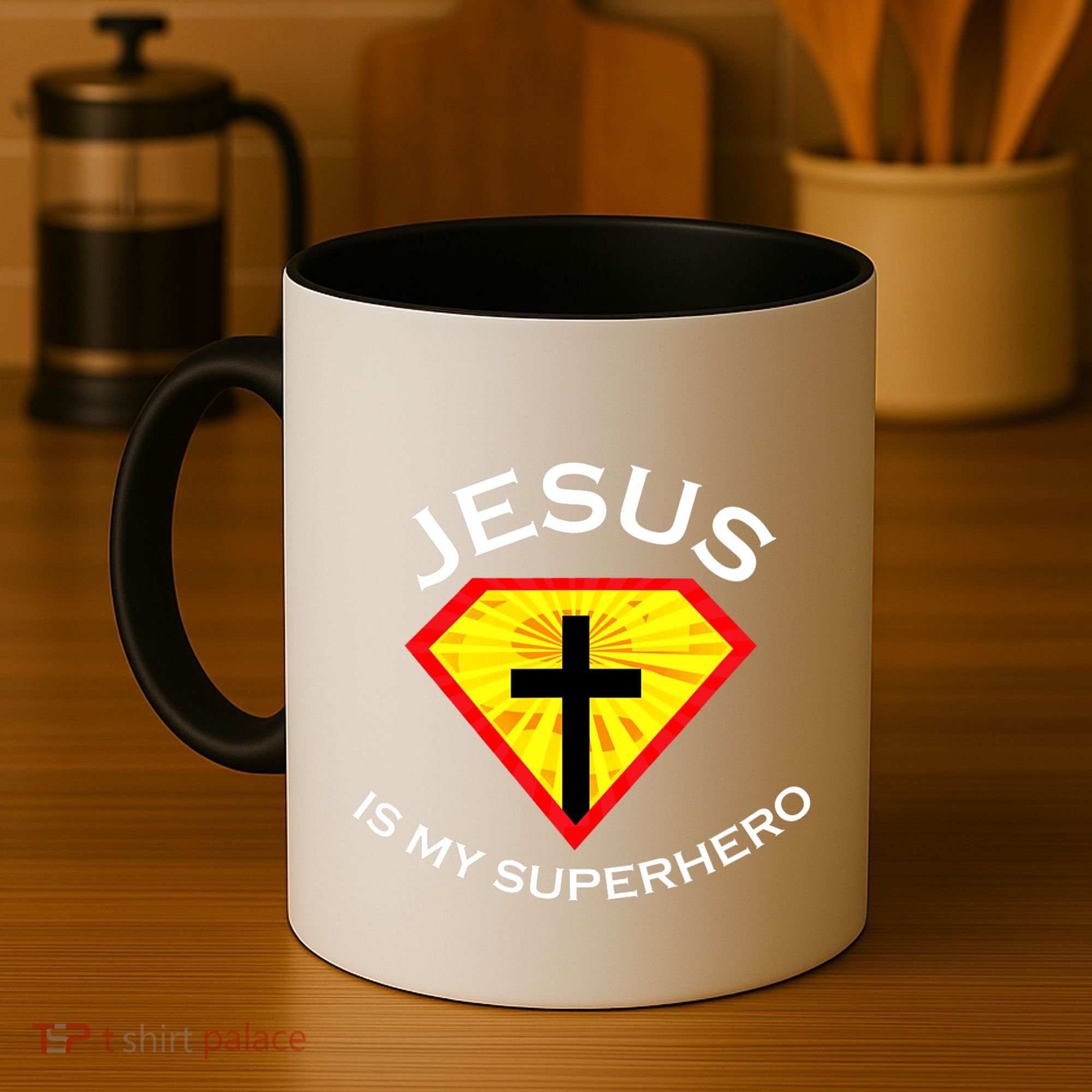 Jesus Is My Superhero Cute Powerful Christian Gift SUPER Coffee Mug