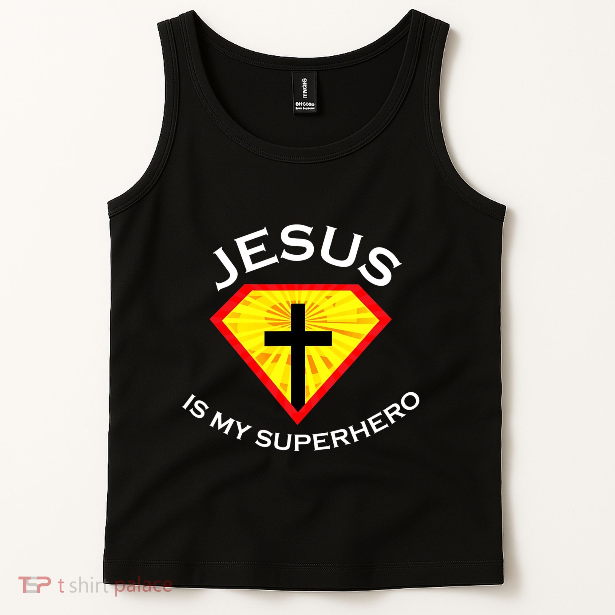 Jesus Is My Superhero Cute Powerful Christian Gift SUPER Tank Top