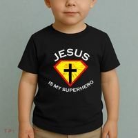 Jesus Is My Superhero Cute Powerful Christian Gift SUPER Toddler T-Shirt thumb 2