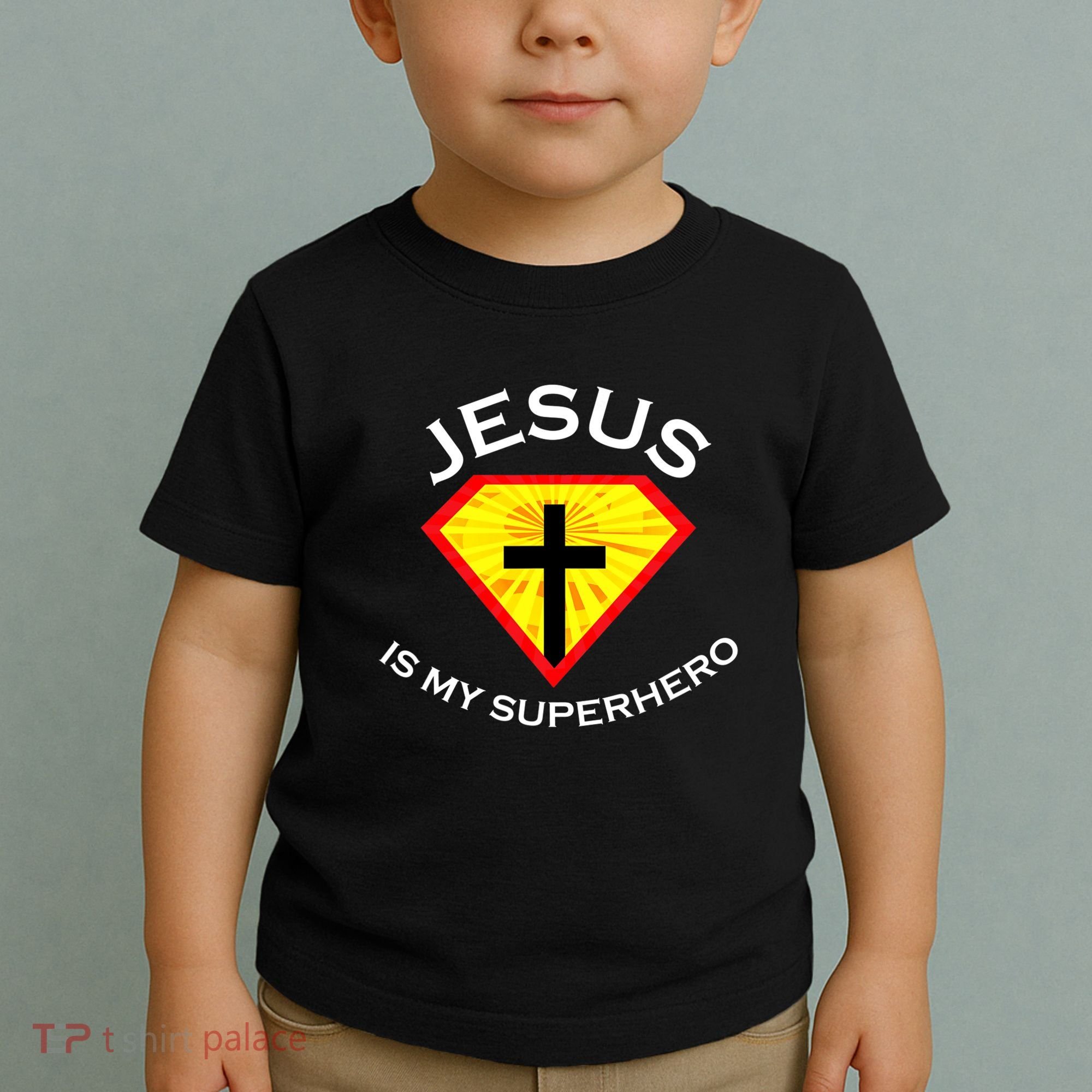 Jesus Is My Superhero Cute Powerful Christian Gift SUPER Toddler T-Shirt