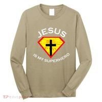 Jesus Is My Superhero Cute Powerful Christian Gift SUPER Long Sleeve Shirt thumb 0
