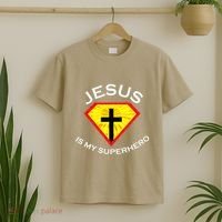 Jesus Is My Superhero Cute Powerful Christian Gift SUPER T-Shirt thumb 2