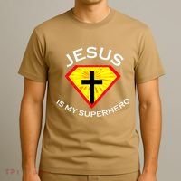 Jesus Is My Superhero Cute Powerful Christian Gift SUPER T-Shirt thumb 3