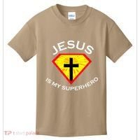 Jesus Is My Superhero Cute Powerful Christian Gift SUPER Kids T-Shirt thumb 0