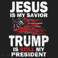 Jesus Is My Savior Trump Is Still My President Beanie thumb 2