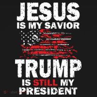Jesus Is My Savior Trump Is Still My President Women's Hoodie thumb 2