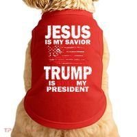 Jesus Is My Savior Trump Is Still My President Doggie Tank thumb 0