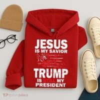 Jesus Is My Savior Trump Is Still My President Hoodie thumb 4