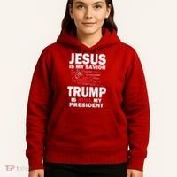 Jesus Is My Savior Trump Is Still My President Hoodie thumb 5