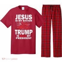 Jesus Is My Savior Trump Is Still My President Pajama Set thumb 0