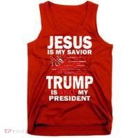 Jesus Is My Savior Trump Is Still My President Tank Top thumb 0