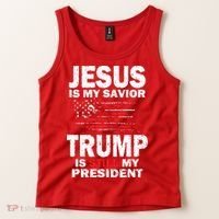 Jesus Is My Savior Trump Is Still My President Tank Top thumb 2