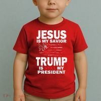 Jesus Is My Savior Trump Is Still My President Toddler T-Shirt thumb 2