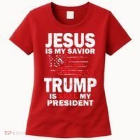Jesus Is My Savior Trump Is Still My President Women's T-Shirt thumb 0