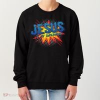 Jesus Is My Superhero Cute Powerful Christian Gift Comic Women's Sweatshirt thumb 0