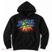 Jesus Is My Superhero Cute Powerful Christian Gift Comic Hoodie thumb 0