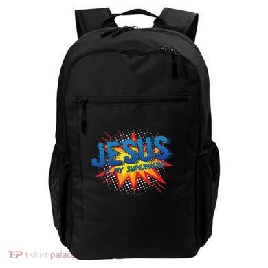 Jesus Is My Superhero Cute Powerful Christian Gift Comic Backpack