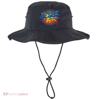 Jesus Is My Superhero Cute Powerful Christian Gift Comic Bucket Hat