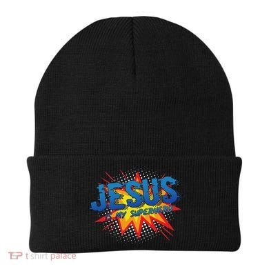 Jesus Is My Superhero Cute Powerful Christian Gift Comic Beanie