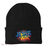 Jesus Is My Superhero Cute Powerful Christian Gift Comic Beanie thumb 0