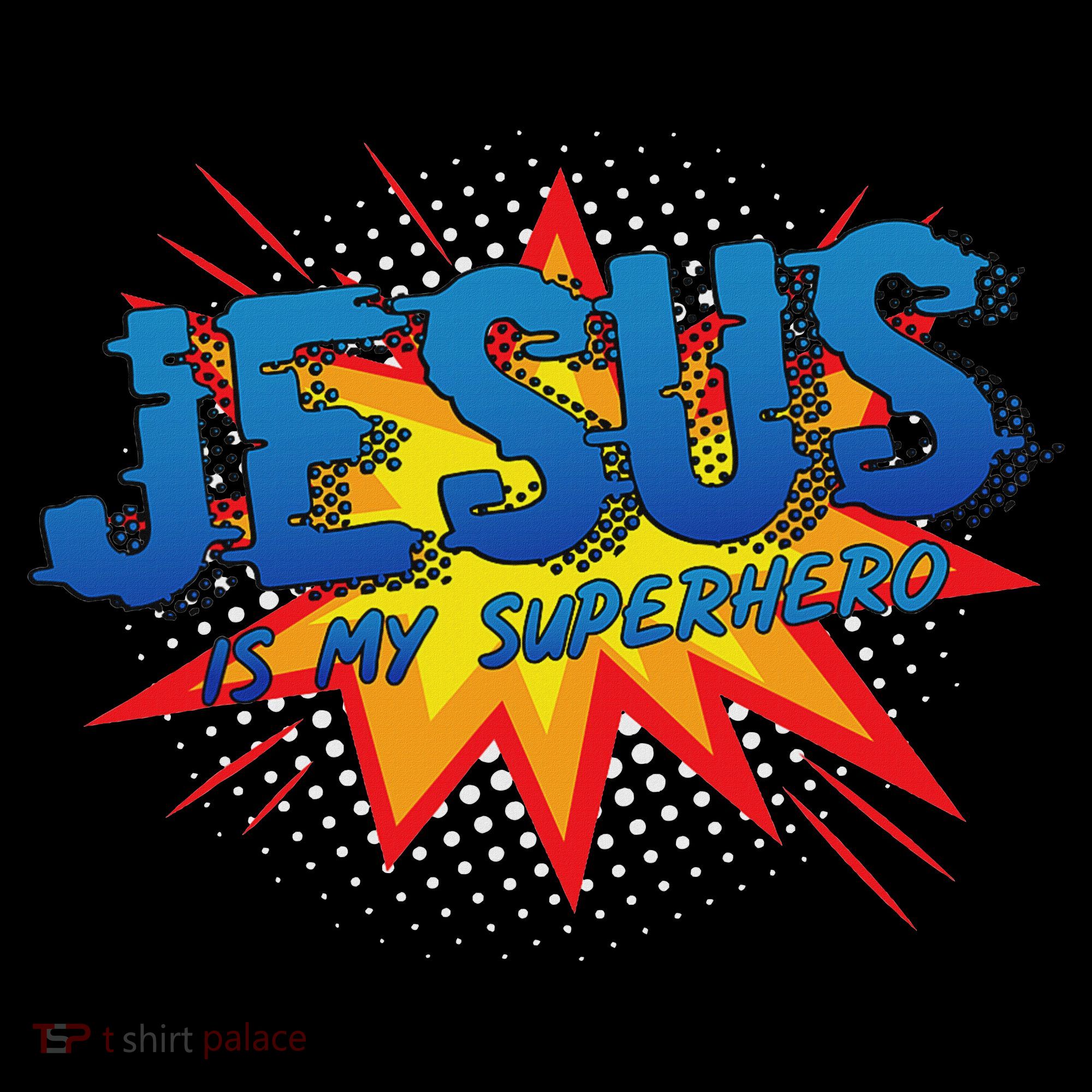 Jesus Is My Superhero Cute Powerful Christian Gift Comic Women's Hoodie