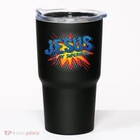 Jesus Is My Superhero Cute Powerful Christian Gift Comic Tumbler thumb 0