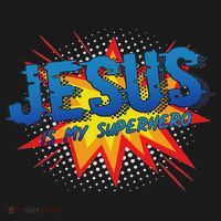 Jesus Is My Superhero Cute Powerful Christian Gift Comic Ornament thumb 1