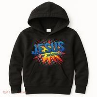 Jesus Is My Superhero Cute Powerful Christian Gift Comic Kids Hoodie thumb 0