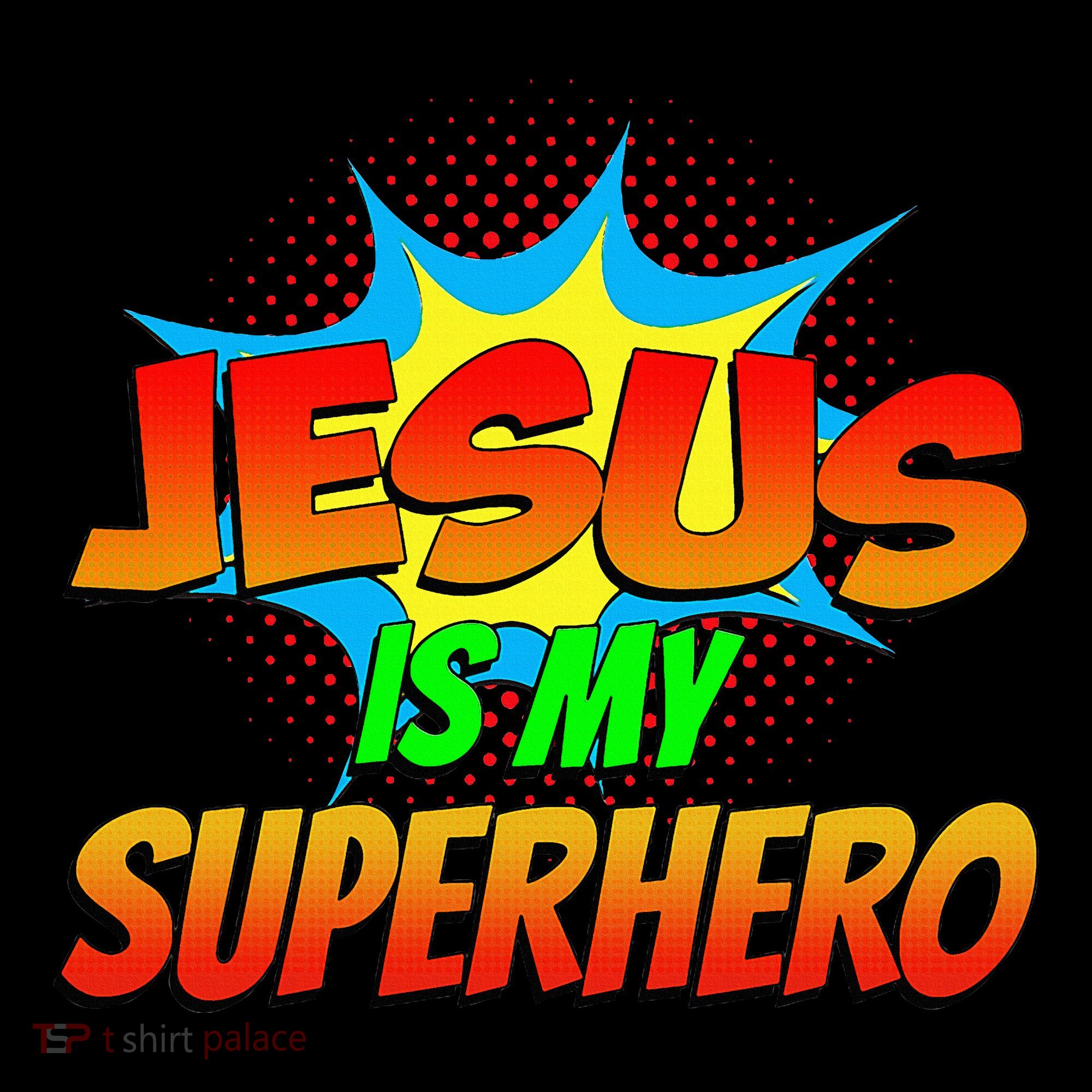 Jesus Is My Superhero Comic Book Christian Religious Easter Apron