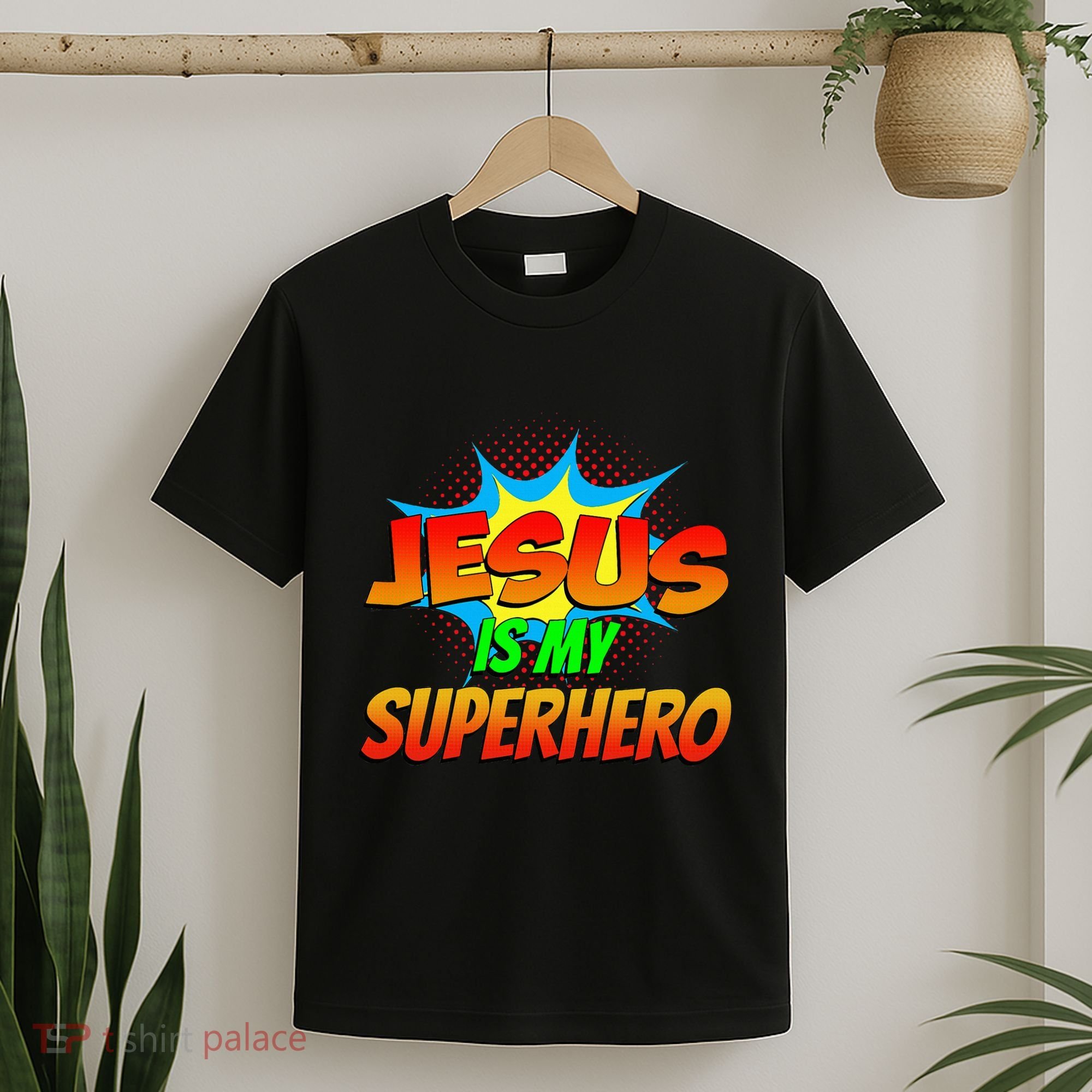 Jesus Is My Superhero Comic Book Christian Religious Easter T-Shirt