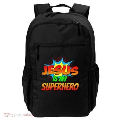 Jesus Is My Superhero Comic Book Christian Religious Easter Backpack