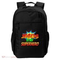 Jesus Is My Superhero Comic Book Christian Religious Easter Backpack thumb 0