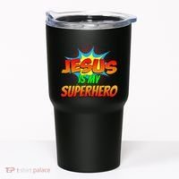 Jesus Is My Superhero Comic Book Christian Religious Easter Tumbler thumb 0