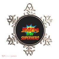 Jesus Is My Superhero Comic Book Christian Religious Easter Ornament thumb 0
