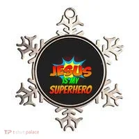 Jesus Is My Superhero Comic Book Christian Religious Easter Ornament thumb 0