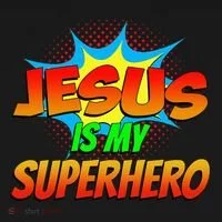 Jesus Is My Superhero Comic Book Christian Religious Easter Ornament thumb 1