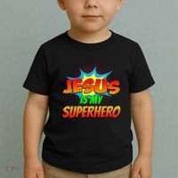 Jesus Is My Superhero Comic Book Christian Religious Easter Toddler T-Shirt thumb 2