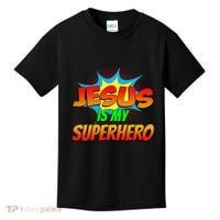 Jesus Is My Superhero Comic Book Christian Religious Easter Kids T-Shirt thumb 0